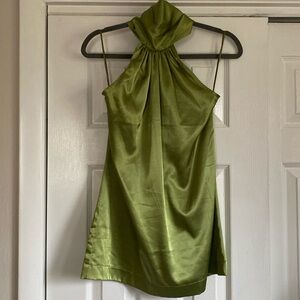 Elegant Green Halter Tank
